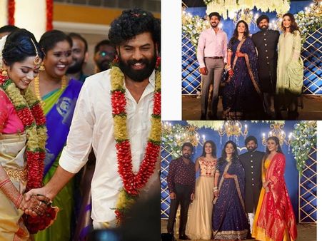 മാസ്സ് എന്‍ട്രിയോടെ ദുല്‍ഖറും അമാലുമെത്തി! സണ്ണി വെയ്ന്‍റെ വിവാഹവിരുന്ന് പൊടിപൊടിച്ചു! കാണൂ!