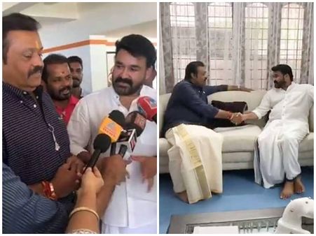 സുരേഷ് ഗോപിയ്ക്ക് ആശംസകളുമായി മോഹന്‍ലാല്‍! കൂടിക്കാഴ്ച രാഷ്ട്രീയപരമല്ലെന്ന് സുരേഷ് ഗോപി! പിന്നെയോ?