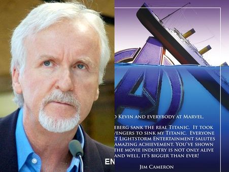 ടൈറ്റാനിക്കിനെയും മറികടന്ന് അവഞ്ചേഴ്‌സ് എന്‍ഡ് ഗെയിമിന്റെ മുന്നേറ്റം! പ്രശംസയുമായി ജെയിംസ് കാമറൂണ്‍