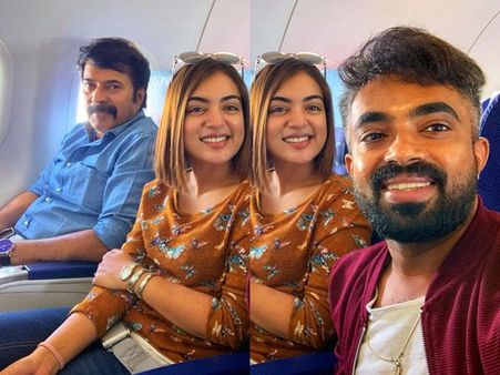 മമ്മൂട്ടിക്കൊപ്പം നസ്രിയയും ഗ്രിഗറി ജേക്കബും! ഫ്‌ളൈറ്റ് യാത്രയ്ക്കിടയിലെ ചിത്രം വൈറലാവുന്നു! കാണൂ!