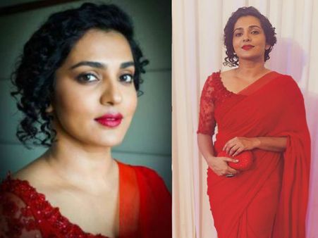 കണ്ണെടുക്കാന്‍ തോന്നുന്നില്ല.. ചുവന്ന സാരിയില്‍ അതി സുന്ദരിയായി പാര്‍വ്വതി!!