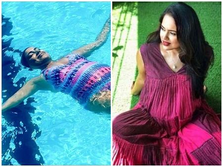 നിറവയറുമായി നീന്തിത്തുടിച്ച് നടി സമീറ റെഡ്ഡി..!! കൂടെ അമ്മയാകൻ പോകുന്നവർക്കൊരു ഉപദേശവും...