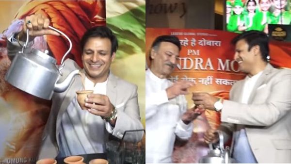 ചായവിതരണവുമായി വിവേക് ഒബ്‌റോയിയുടെ വേറിട്ട പ്രൊമോഷന്‍! വൈറലായി വീഡിയോ! കാണൂ