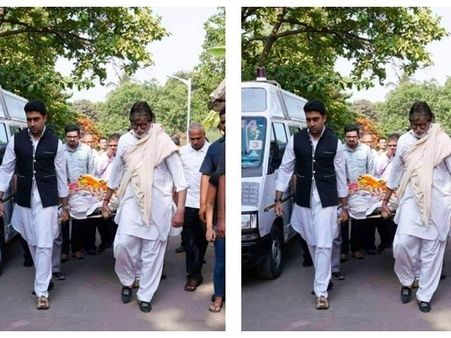 വേലക്കാരന്‍റെ മൃതദേഹം ചുമന്ന് ബിഗ് ബിയും അഭിഷേകും! ശരിക്കും മാതൃകാപരം! കൈയ്യടിച്ച് സോഷ്യല്‍ മീഡിയയും