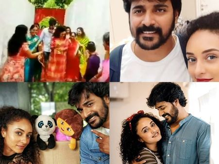 നിലവിളക്ക് നല്‍കി പേളി മാണിയെ സ്വീകരിച്ചു! ശ്രീനിയുടെ വീട്ടിലെ ഗൃഹപ്രവേശനം ഗംഭീരം! വീഡിയോ വൈറല്‍!