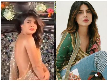 സാരിയിൽ ഇത്രയധികം ഗ്ലാമറസാകാമോ!! ബ്ലൗസ് ലെസ്സായി ഹോട്ട് ലുക്കിൽ പ്രിയങ്ക, ചിത്രം വൈറൽ