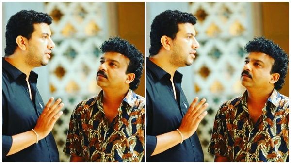 'ഉഴപ്പനെ ശ്രദ്ധിക്കുന്ന പഠിപ്പി', ദീപക് ദേവിനെ ചാമ്പക്ക കട്ട് പറപ്പിക്കാന്‍ പഠിപ്പിക്കുന്ന പിഷാരടി!