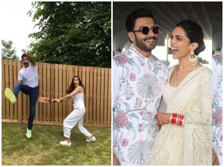 രണ്‍വീറിനെ ബാറ്റ് കൊണ്ട് അടിച്ച് തെറിപ്പിച്ച് ദീപിക!! താരത്തിന്റെ രസകരമായ വീഡിയോ വൈറൽ