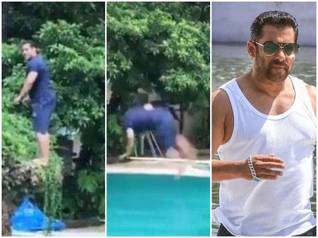 വയസ് 53 അതോ 25? സ്വിമ്മിങ് പൂളിലേക്ക് സൽമാന്റെ സാഹസിക ചാട്ടം, അമ്പരന്ന് ആരാധകര്‍