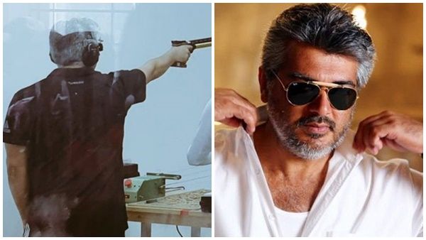 തോക്കിൽ ഉന്നം പിടിച്ച് തല!!സ്റ്റേറ്റ് റൈഫിൾ ചാംപ്യൻഷിപ്പിൽ പങ്കെടുത്ത് അജിത്ത്