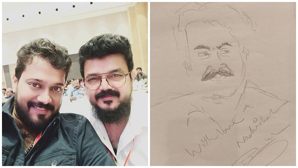 ഒരു മിനുറ്റ് കൊണ്ട് മോഹന്‍ലാലിനെ വരച്ച് നാദിര്‍ഷ! ചിത്രങ്ങള്‍ പുറത്ത് വിട്ട് നടന്‍ ബാല!