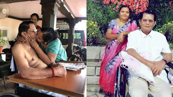 ജഗതി ശ്രീകുമാറിന് ഭാര്യയുടെ സ്‌നേഹചുംബനം! അമ്മ അറിയാതെ ചിത്രം പകര്‍ത്തി മകള്‍! ഒപ്പമൊരു ആശംസയും!
