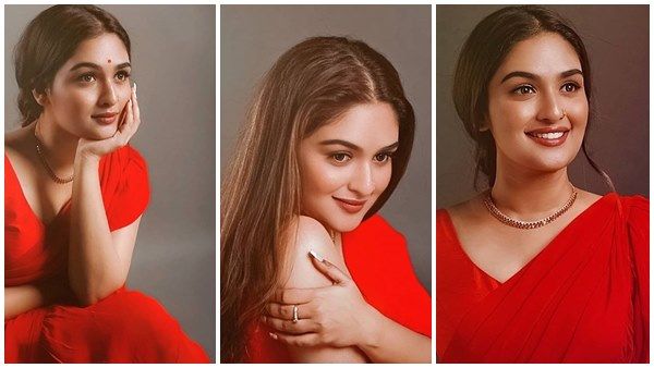 ചുവപ്പ് സാരിയില്‍ അതീവ സുന്ദരിയായി പ്രയാഗ മാര്‍ട്ടിന്‍! സോഷ്യല്‍ മീഡിയയില്‍ തരംഗമായ ചിത്രങ്ങളിതാ...