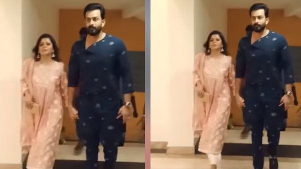 സുപ്രിയയുടെ കൈപിടിച്ച് മാസ്സ് എന്‍ട്രിയുമായി പൃഥ്വിരാജ്! ലൂസിഫര്‍ ആഘോഷ ചടങ്ങിലേക്കുള്ള വരവ് കിടുക്കി