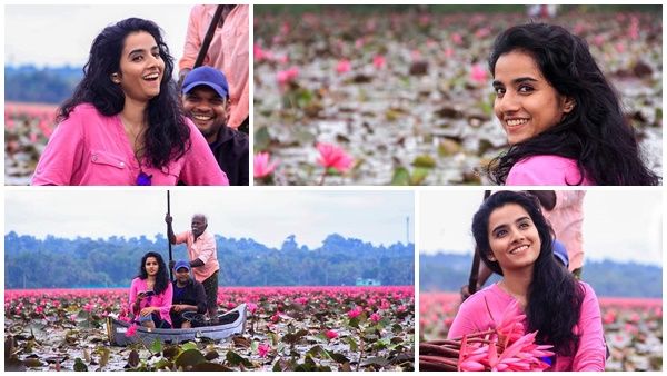 പിങ്കിൽ അതീവ സുന്ദരിയായി ആൻ ശീതൾ! മലരിക്കലിലെ ആമ്പൽ പാടത്ത് നിന്നുളള ചിത്രം വൈറൽ