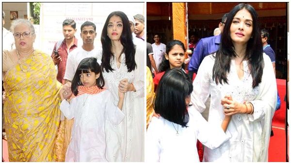 കജോളിനെ ഓർമിപ്പിച്ച് ആരാധ്യ ! ദുർഗാ പൂജയിൽ താരമായി കുട്ടി ബച്ചൻ, ചിത്രങ്ങൾ വൈറലാകുന്നു