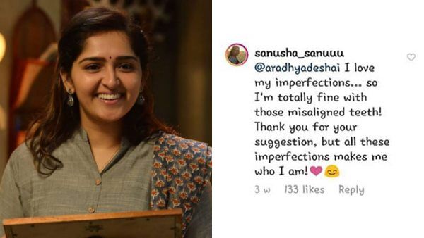 പല്ല് നിര തെറ്റിയല്ലേ കിടക്കുന്നേ? കമ്പിയിട്ടുടേയെന്ന് സനുഷയോട് ആരാധിക! താരം നല്‍കിയ മറുപടി?