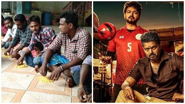 വിജയ്ക്ക് വേണ്ടി മൺചോറ് കഴിച്ച് ആരാധകർ! ചിത്രങ്ങൾ വൈറലാകുന്നു