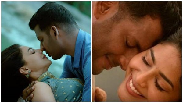 പ്രണയാതുരരായി വിശാലും ഐശ്വര്യലക്ഷ്മിയും!! ആക്ഷനിലെ റൊമാന്റിക് ഗാനം പുറത്ത്..