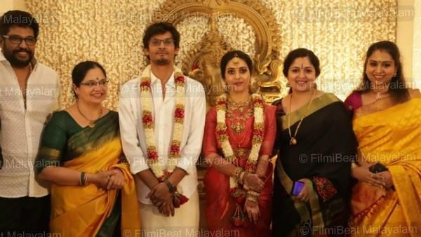 ഭാഗ്യലക്ഷ്മിയുടെ മകന്‍ വിവാഹിതനായി! മുന്‍കാല നടിമാരുള്‍പ്പെടെ താരസമ്പന്നമായി താരപുത്ര വിവാഹം