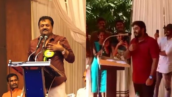 സുരേഷ് ഗോപിയുടെ തൃശ്ശൂര്‍ ഡയലോഗില്‍ ട്വിസ്റ്റുമായി മകന്‍ ഗോകുല്‍! വൈറല്‍ വീഡിയോ