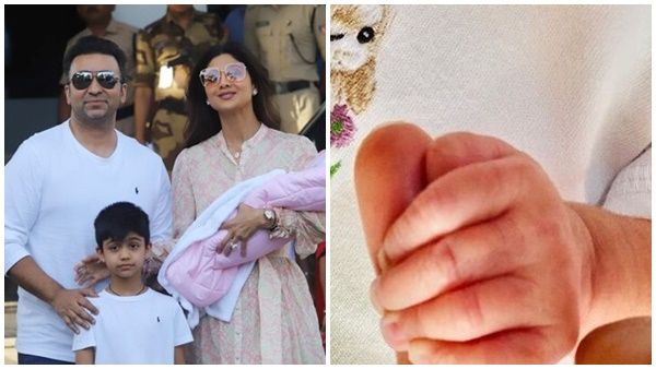 കുഞ്ഞ് സമിഷക്കൊപ്പം ശിൽപ്പ ഷെട്ടി, മകളെ മുഖം കാണിക്കാതെ താരം...