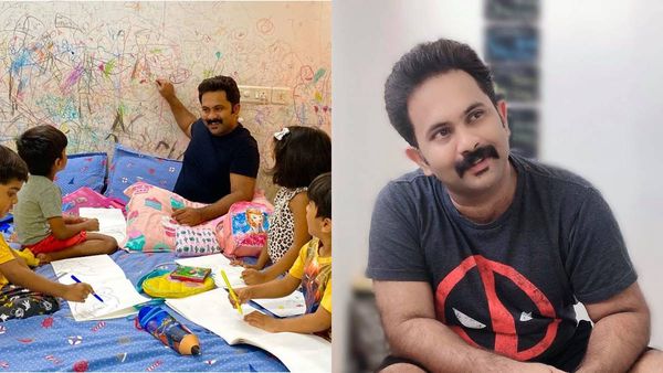 ചിത്രരചന വളരെ സിമ്പിൾ അല്ലെ! മക്കളോട് അജു വര്‍ഗീസ്! അപ്പന്‍റെയും മക്കളുടേയും ചിത്രം വൈറല്‍!