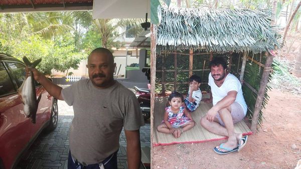 മൊട്ടയടിച്ച് വരുന്ന വഴി കൊമ്പന്‍സ്രാവിനെ പിടിച്ചു! ചിത്രം പങ്കുവെച്ച് ഹരീഷ് കണാരന്‍!