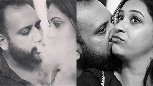 അര്‍ജുനെ ചുംബിച്ച് സൗഭാഗ്യ! പുകവലി മോശമാണെന്ന് ആരാധകരുടെ കമന്‍റുകള്‍! പോസ്റ്റ് വൈറല്‍!