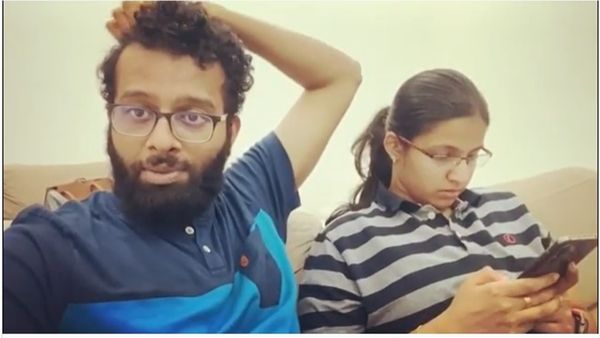 സ്‌റ്റെപ്പ് കട്ടിന് ഇരുന്ന സൂരജിന് ഭാര്യ കൊടുത്ത പണി! വീഡിയോ വൈറല്‍