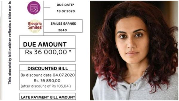 ജൂണിലെ കറണ്ട് ബില്ല് കണ്ട് ഞെട്ടി താരങ്ങൾ, താപ്സിയുടെ അടച്ചിട്ട ഫ്ലാറ്റിലെ ബിൽ 36,000 രൂപ