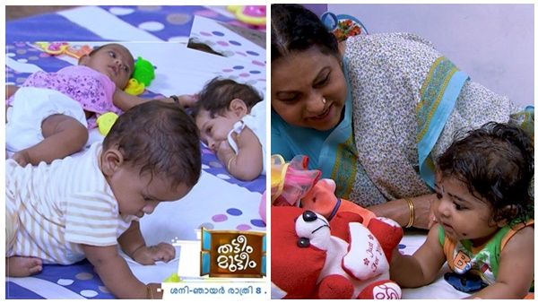 തട്ടീം മുട്ടീം; കുട്ടപ്പായി, മുത്തുമണി, കുഞ്ഞുമണി... അർജ്ജുനന്റെ പേരക്കുട്ടികൾ സ്മർട്ടാണ് !