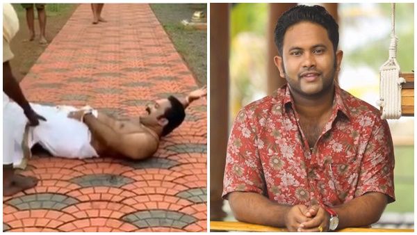 അജു വര്‍ഗീസ് ആദ്യമായി ശയനപ്രദക്ഷിണം ചെയ്തപ്പോള്‍ സംഭവിച്ചത്! വൈറല്‍ വീഡിയോ