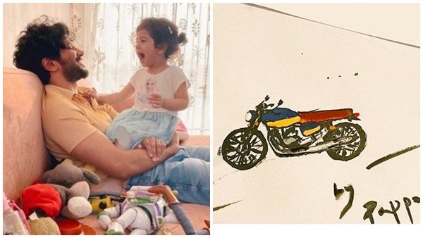മറിയത്തിനായി ചിത്രം വരച്ച് ദുല്‍ഖര്‍ സല്‍മാന്‍! മിസ്റ്റര്‍ ആര്‍ട്ടിസ്റ്റിന് കൈയ്യടിച്ച് ചാക്കോച്ചന്‍