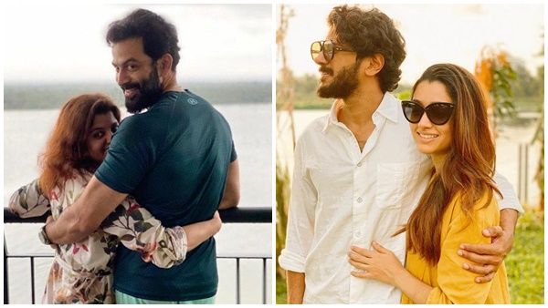 പൃഥ്വിരാജിന്റെ നെഞ്ചിൽ ചേർന്ന് നിന്ന് സുപ്രിയ! ചിത്രത്തിന് ദുൽഖറിന്റെ ഉഗ്രൻ കമന്റ്