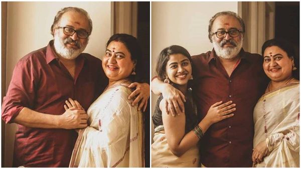 സായി കുമാറും ഭാര്യ ബിന്ദു പണിക്കരും മകൾക്കൊപ്പം! സാള്‍ട്ട് ആന്‍ഡ് പെപ്പര്‍ ലുക്കില്‍ താരം