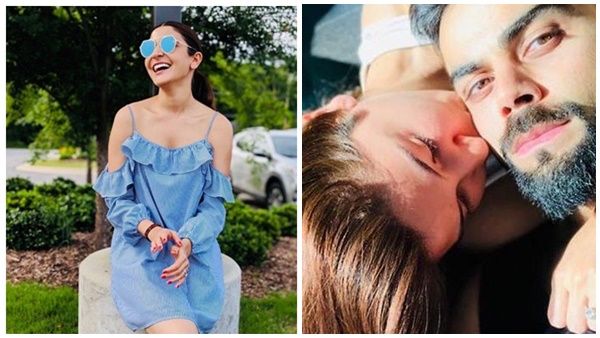 ആരാധകർ നോക്കി നിൽക്കെ വിരാട് കോലിക്ക് ഉമ്മ നൽകി അനുഷ്ക, നിറവയറുമായി നടി ഐപിഎൽ വേദിയിൽ