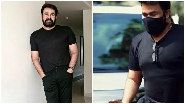 കറുത്ത ടി ഷർട്ട് അണിഞ്ഞ് മാസ്ക്ക് ധരിച്ച് മാസ് ലുക്കിൽ വീണ്ടും മോഹൻലാൽ , വീഡിയോ വൈറൽ