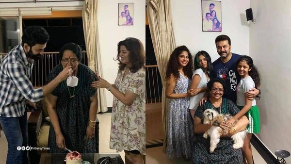 അച്ഛമ്മക്ക് കേക്കൊരുക്കി അലംകൃത, പൃഥ്വിയും ഇന്ദ്രനും അമ്മയുടെ പിറന്നാളാഘോഷം ഗംഭീരമാക്കി