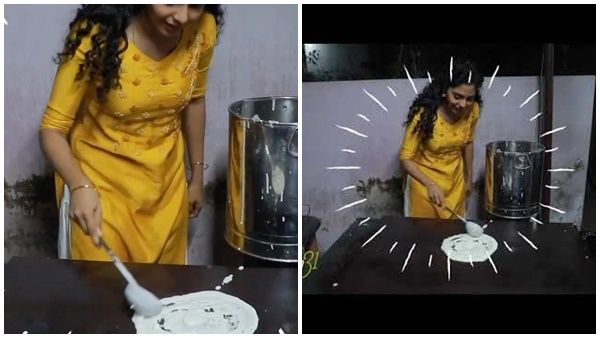 തട്ടുകട പ്ലാൻസുമായി ഐശ്വര്യ ലക്ഷ്മി, നടിയുടെ ദോശ ചുടൽ വീഡിയോ വൈറലാകുന്നു