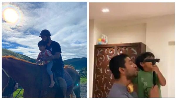 ഊന്നുവടി മൈക്ക് ആക്കി വിനീത് ശ്രീനിവാസൻ മകൻ വിഹാൻ, അച്ഛന്റേയും മകന്റേയും തകർപ്പൻ ഗാനം വൈറലാകുന്നു