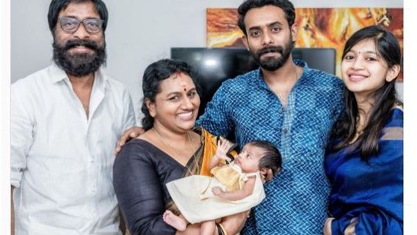 അപ്പൂപ്പനും അമ്മൂമ്മയ്ക്കുമൊപ്പം കുഞ്ഞ് 'അന്‍വി', കുടുംബ ചിത്രം പങ്കുവെച്ച് അര്‍ജുന്‍ അശോകന്‍