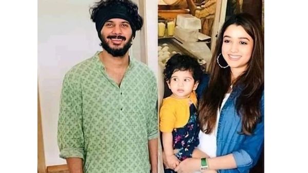 ഭാര്യയെയും മകളെയും ചേര്‍ത്ത് പിടിച്ച് ദുല്‍ഖര്‍ സല്‍മാന്‍; താരകുടുംബത്തിന്റെ ചിത്രം വൈറലാവുന്നു
