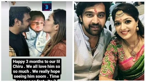 മേഘ്‌നയുടെ കുഞ്ഞ് ജനിച്ചിട്ട് 3 മാസം; ഭര്‍ത്താവിനും കുഞ്ഞിനുമൊപ്പമുള്ള ഫാമിലി ചിത്രവുമായി നടി