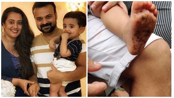 മകന്‍ മണ്ണില്‍ ചവിട്ടി വളരട്ടെ, ഇസഹാക്കിന്‌റെ ചെളിപുരണ്ട കുഞ്ഞിക്കാല്‍ കാണിച്ച് ചാക്കോച്ചന്‍