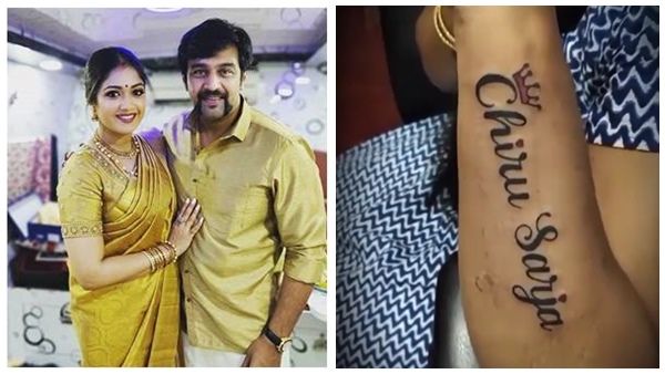 ഭര്‍ത്താവിന്റെ പേര് കൈയില്‍ ടാറ്റു ചെയ്ത് ആരാധിക; ആ സ്‌നേഹത്തിന് നന്ദി പറഞ്ഞ് നടി മേഘ്‌ന രാജ്