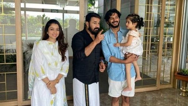 കുഞ്ഞുമറിയത്തെ കളിപ്പിക്കുന്ന ലാലേട്ടന്‍, ദുല്‍ഖറിനും കുടുംബത്തിനുമൊപ്പം സൂപ്പര്‍താരം