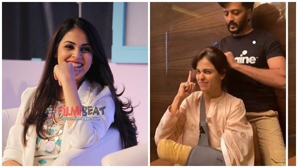 കയ്യൊടിഞ്ഞ പ്രിയതമയ്ക്ക് മുടി കെട്ടിക്കൊടുത്ത് നടൻ, വീഡിയോ പങ്കുവെച്ച് താരസുന്ദരി