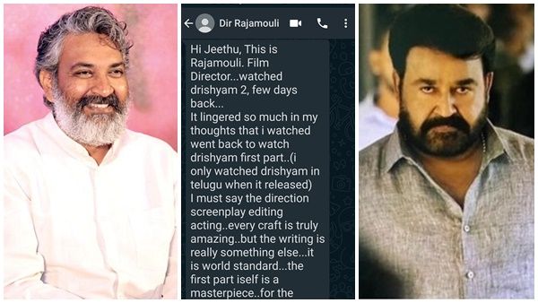 'ജീത്തു, ഇത് ലോകനിലവാരമുള്ള എഴുത്ത്'; ദൃശ്യം 2വിനെ കുറിച്ച് രാജമൗലിയുടെ മെസേജ്