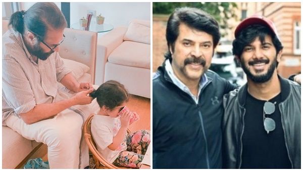 കൊച്ചുമകളുടെ മുടി കെട്ടി കൊടുക്കുന്ന മമ്മൂട്ടി; ഫാദേഴ്‌സ് ഡേയില്‍ മനം നിറച്ച് ദുല്‍ഖറിന്റെ പോസ്റ്റ്
